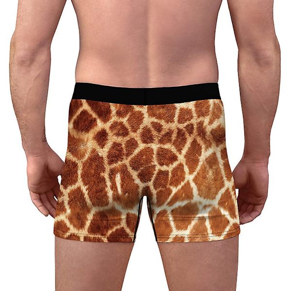 Digitaalipainettu seksikäs miesten alusvaate, slim fit, joustava, muotoileva bokseri, mukava ja hengittävä style 6 L