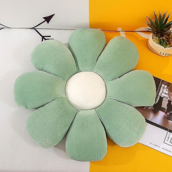 Kukka Pehmo Heittotyyny Pehmeä Kasvi Sarjakuva Tuolin Pehmuste Olohuone Makuuhuone Kodin Koristetyynyt Sohvan Tyynyt Syntymäpäivälahjat Ns2 Green 70x70 cm