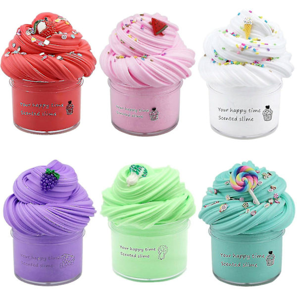 Reducerat tryck mjuk lera stressavlastning barn lerleksak Random 9pcs