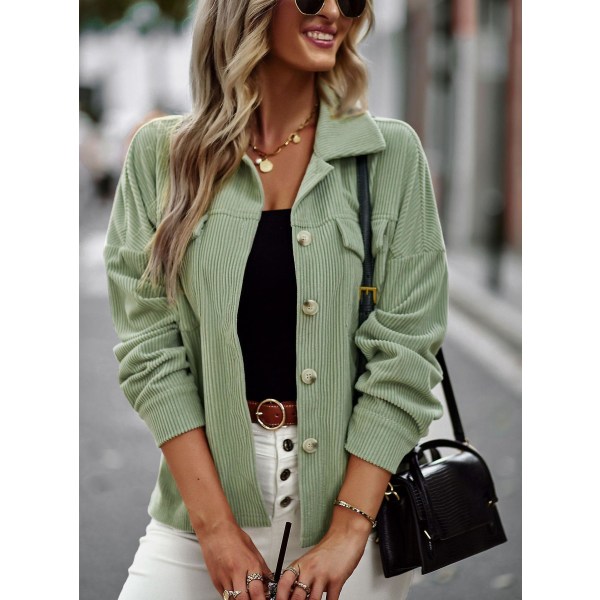 Dam Temperament Rock 2023 Vår Och Höst Allt Med Mode Casual Slim Damkläder green S