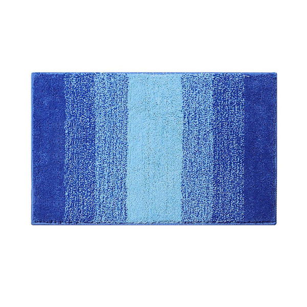 Luksus Badeværelsesmåtte, Ekstra Bløde og Absorberende Mikrofiber Bademåtter, Skridsikker Plysset Bademåtte, Maskinvask Tør, Bademåtter Til Badeværelse Fl blue2 45x65cm