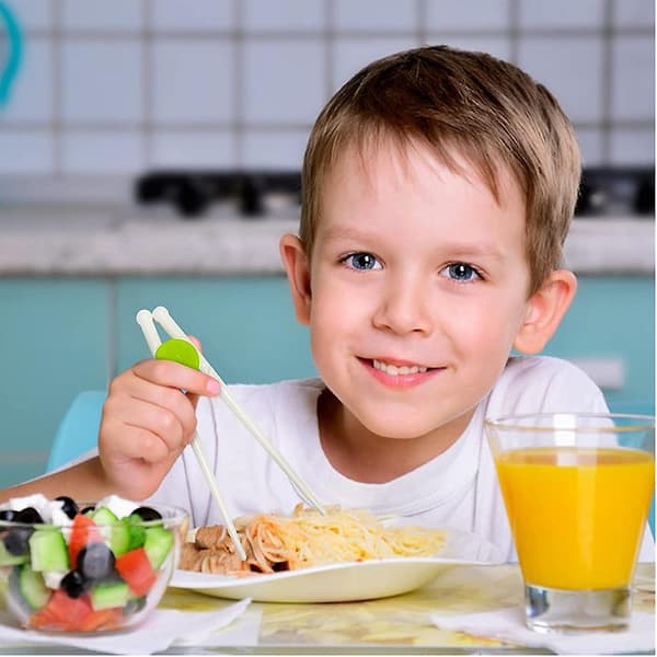 2 st Baby Learning Chopsticks Spädbarn Learning Chopsticks Baby Practice Chopsticks Barnens Bestick style2