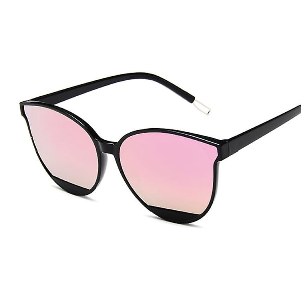 Nyhet 2023  Fashion Solglasögon Kvinna Vintage Metall Spegel Klassiska Vintage Solglasögon Kvinnliga Oculos De Sol Feminino Uv400 Black Pink