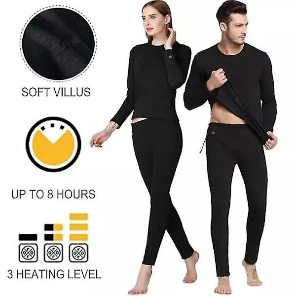 Itselämmittävät lämpöhousut USB sähkölämmitteiset lämpimät housut talven lämmittimet 4XL Female