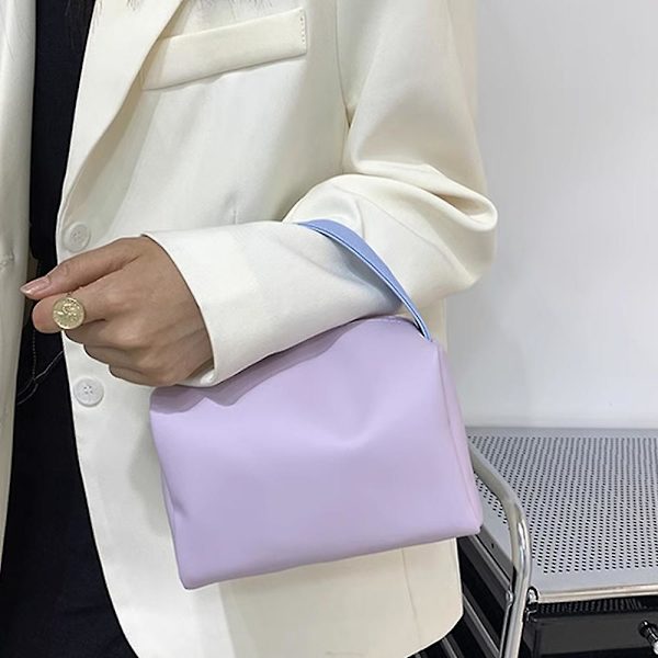 Kosmetiikkalaukku Matka Vedenpitävä Säilytyslaukku Karkkivärinen Laukku, Valmistettu TPU:sta purple