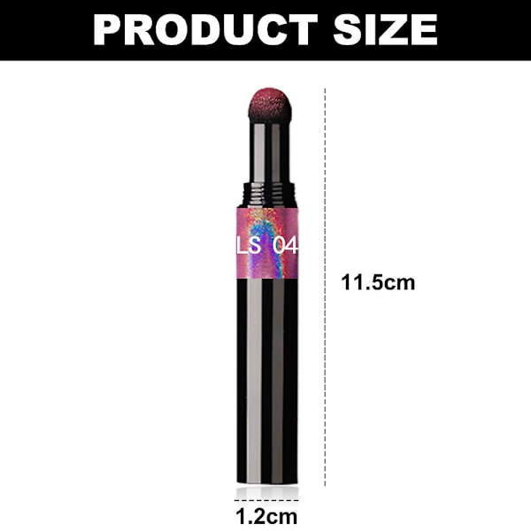 Nagelpulver, lämplig för naglar, metallkromgaspenna holografiskt pulver med spegeleffekt i 6 färger style2