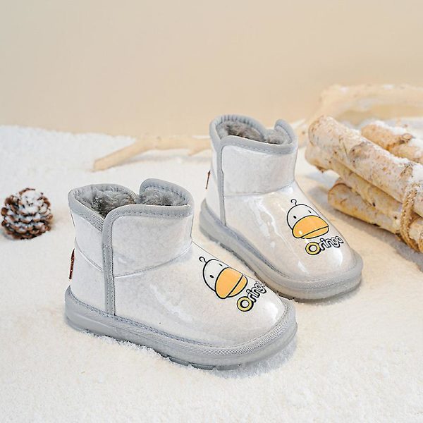 Flickor Snö Boots Vinter Varma Skor Vattentät Övre Fr2655 Gray EU 31