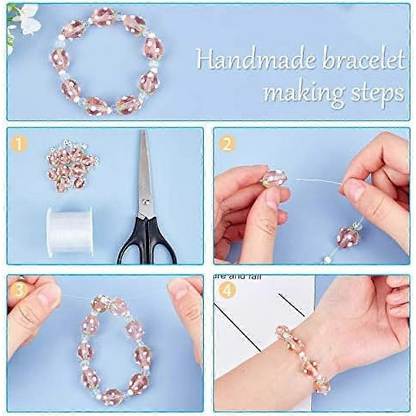 10 stk. Jordbærperler Håndlagde Lampwork-perler Spacer Glassperler for Smykkefremstilling Rosa