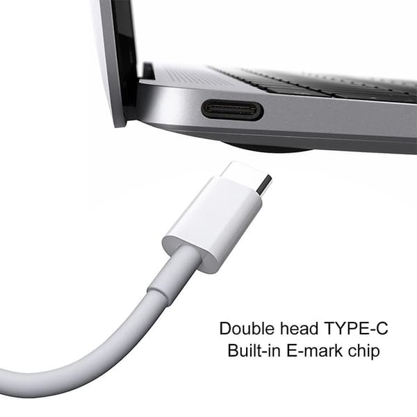 1m 5A USB-C / Type-C till USB-C / Type-C Snabbladdningskabel Black