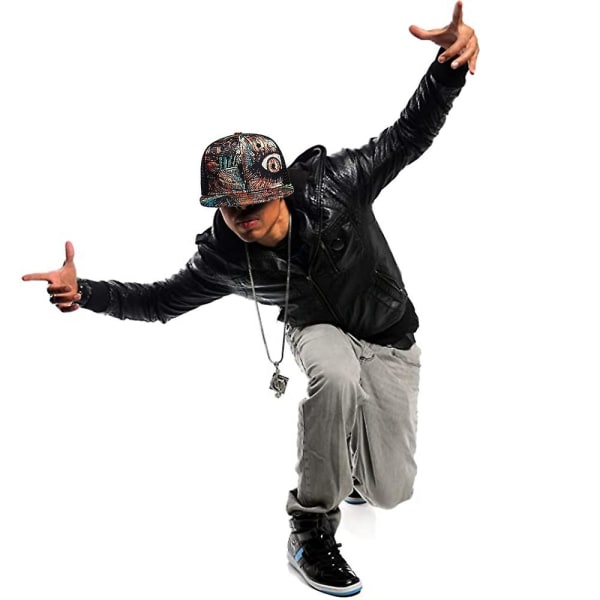 Sommerskyggehatt Grafisk Trykk Hip Hop Hatt Mesh Hatt Pustende Mesh Hatt yellow
