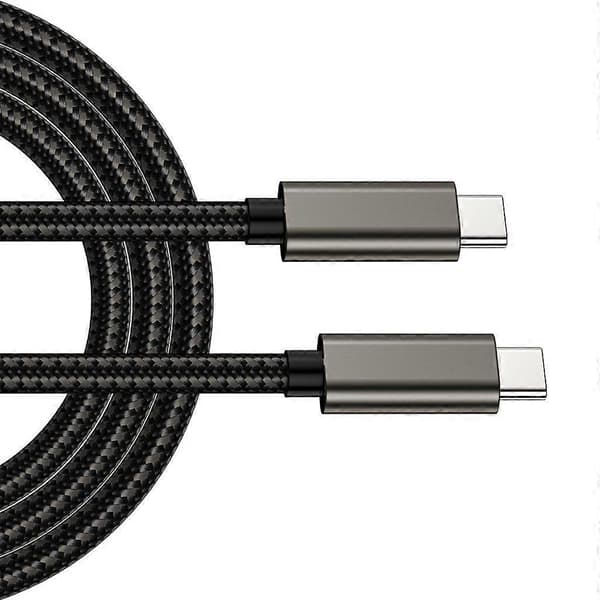 USB C till USB C Kabel 100W Strömförsörjning 20Gbps Dataöverföring 4K Videoutgång 0.5m