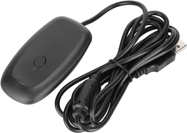 Gaming Receiver Adapter, 1,7 Tommer ABS Materiale Trådløs Spilmodtager Kompatibel med 360