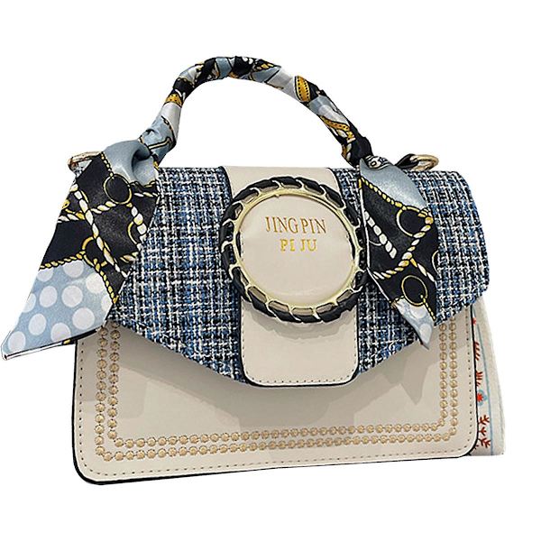 Skuldervesker i kunstlær, Messenger Bagsfashion Casual Commuter Håndvesker blue