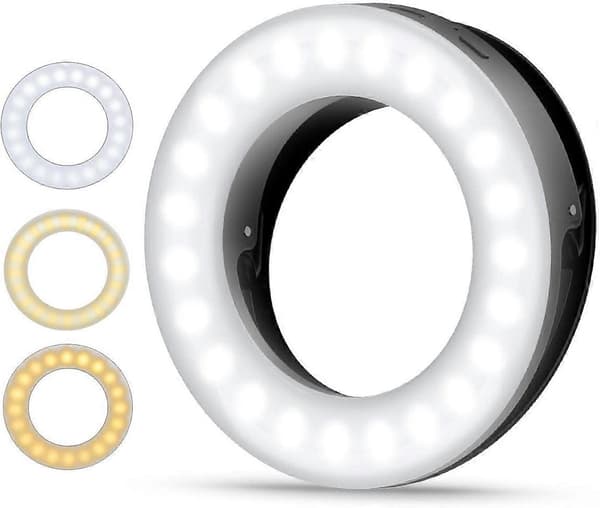 Selfie Lys Mobiltelefon Ring Lys 40 LED Ring Lys med