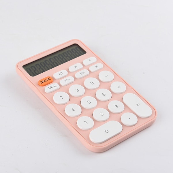 Elektrisk digital miniräknare Bärbar kontorsmaterial för studenter orange