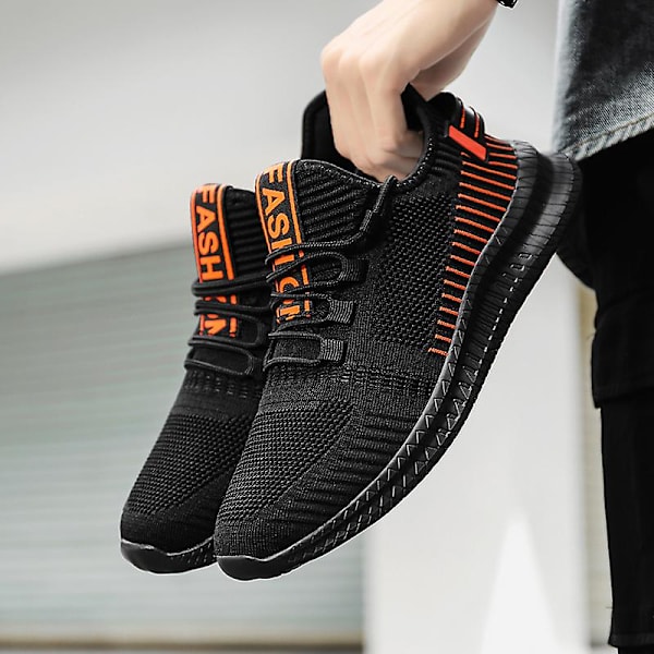 Flying Knit miesten kengät hengittävät juoksukengät Fr553 Orange EU 39