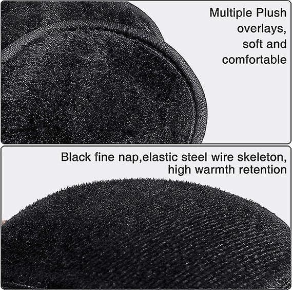 2-pack vinter fleece öronmuffar fleece öronmuffar för män kvinnor barn