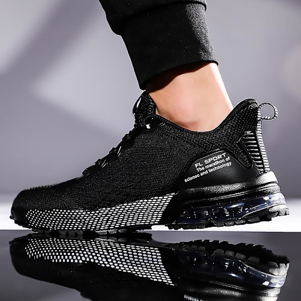 Herre Air Sports Løbesko Åndbare Skridsikre Sneakers Fr2932 Black EU 41