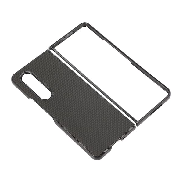Karbonfibertekstur telefondeksel for Samsung Galaxy Z Fold4 Black