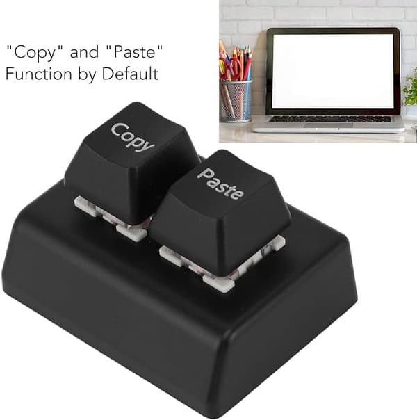 Programmerbart Tastatur, 2 Taster Kopier Lim  Enhånds Programmerbart Mekanisk Tastatur USB