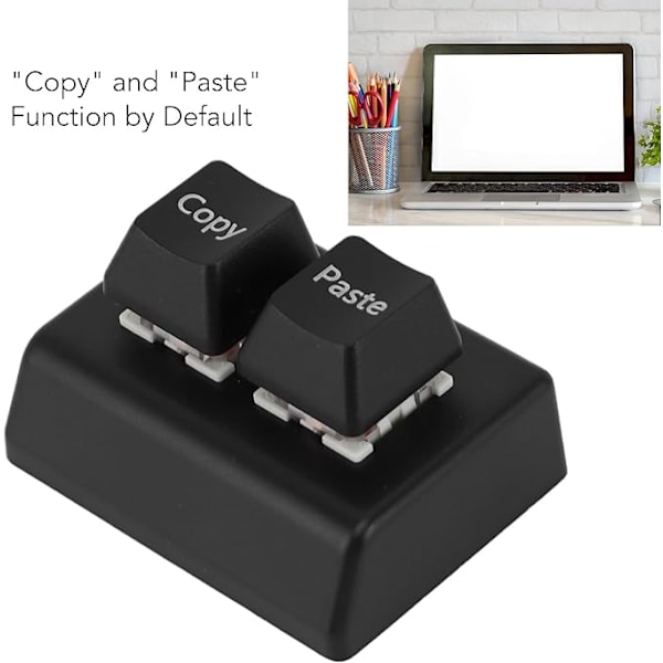 Programmerbart Tastenhed, 2 Taster Kopier Indsæt Enhånds Programmerbart Mekanisk Tastatur USB
