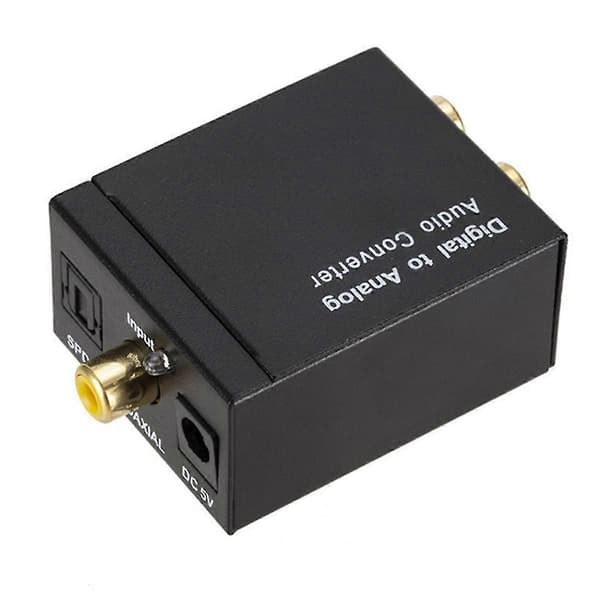 Digital lyddekoder 3,5 mm jack koaksial optisk fiber digital til analog lydkonverter SPDIF Digit god kvalitet