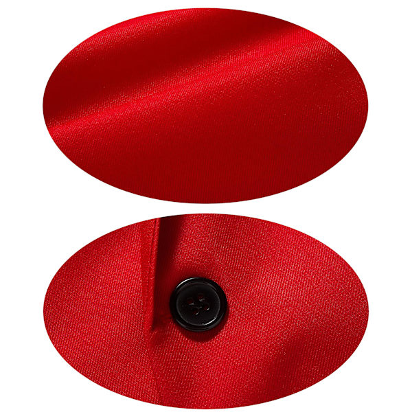 Herr Business Casual En Knapp Slå Revers Enfärgad Blazer Kostymjacka Red M