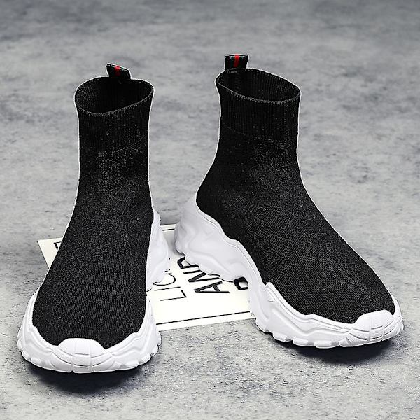 Sneakers til mænd og kvinder - Åndbare løbesko, moderigtige sportsko Nk08 Black EU 43