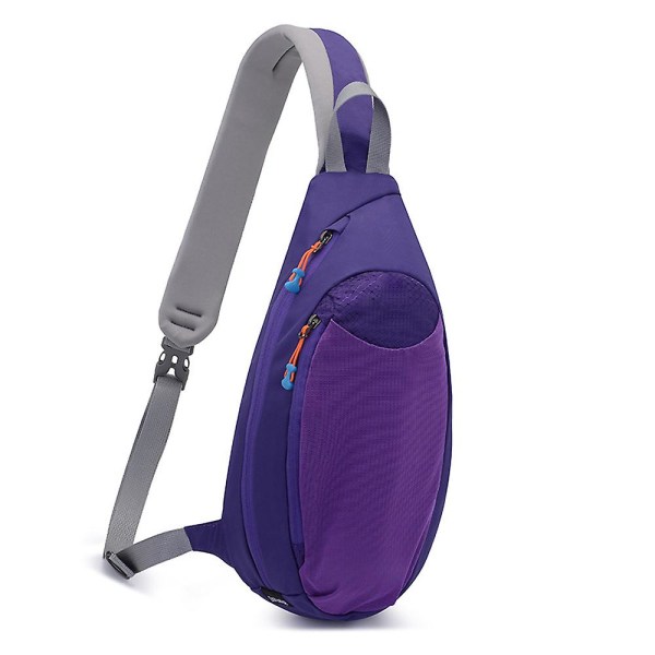 Multifunktionel Vandtæt Messenger Taske Fritid Skuldertaske Sports Brysttaske purple