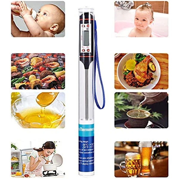Ygerbkct Hushålls Digital Matlagning Mat Sond Termometer Kök Matlagning Bbq Valbar Sensor Termometer Mat Mätverktyg