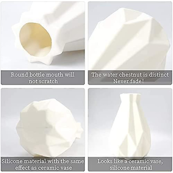 Moderni minimalistinen tyyli kodin koristeluun tarkoitettu maljakko kodin sisustukseen (valkoinen)