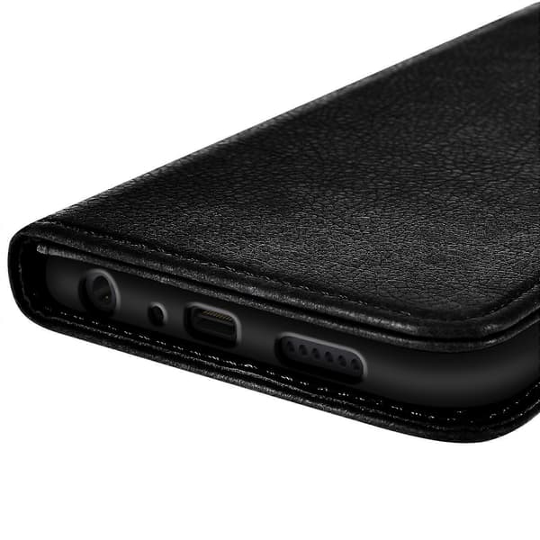 Etui til Galaxy A20s Clamshell Wallet og Videoholder, Sort