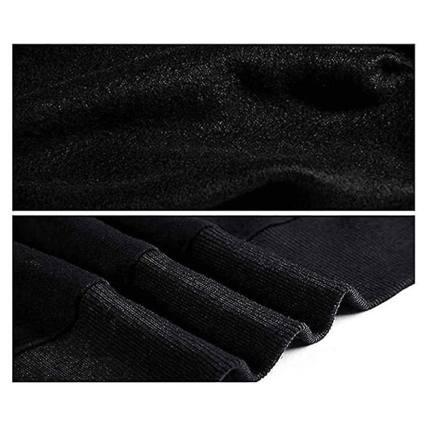 Herrar Hoodies Pullover Sweatshirt Casual Jumpers Långärmad Toppar Solid Color Design L Black