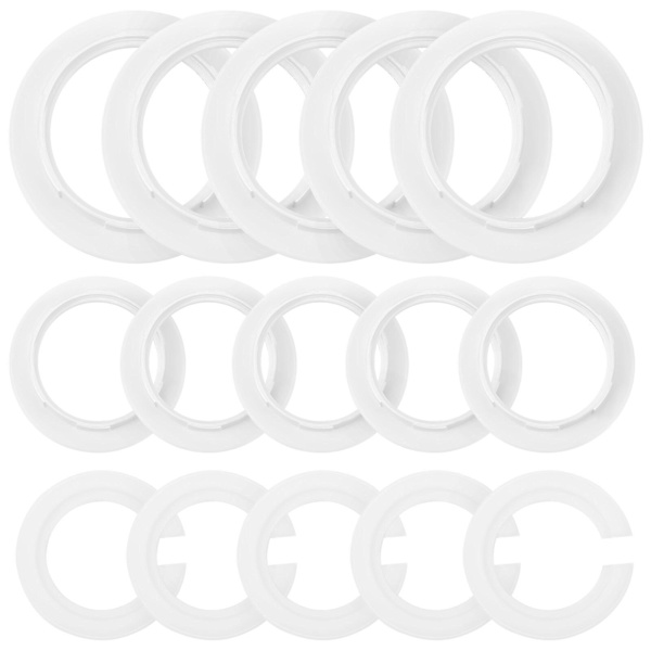 15 st lampskärm reducer ring lampskärm hållare lampsockel ring lampskärm delar (e14, E27, E27 till E14)