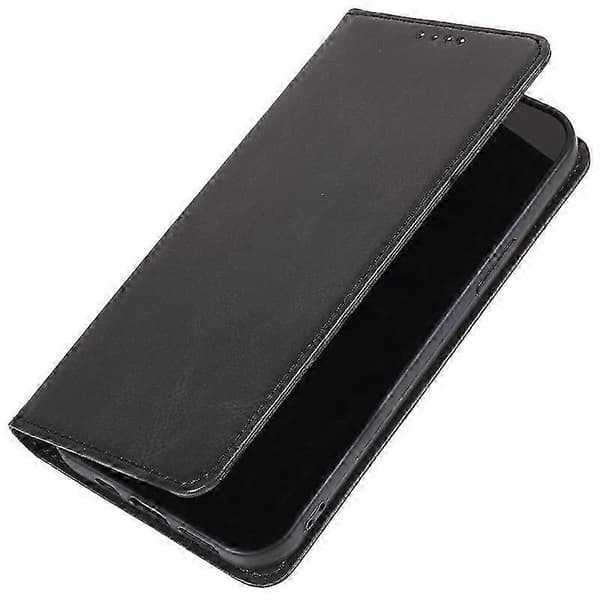 Til Hmd Pulse Pro Etui Tegnebog Læder Telefon Cover Stærk Magnetisk Lukning Black
