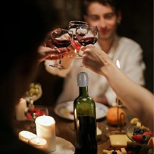 8 stk. vinpropper til vinflasker, genanvendelig champagneflaskeprop, vinforsegling til vinflasker