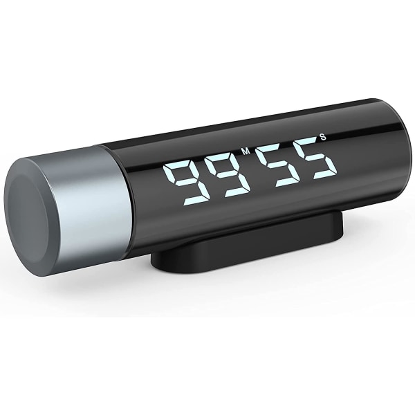 Digitalt Kjøkkenur Magnetisk Kjøkkenalarm Klokke HD LCD-skjerm Timer Egg Timer Med Roterende Knappjustering, Ideell For Matlaging, Baking, Studier, E