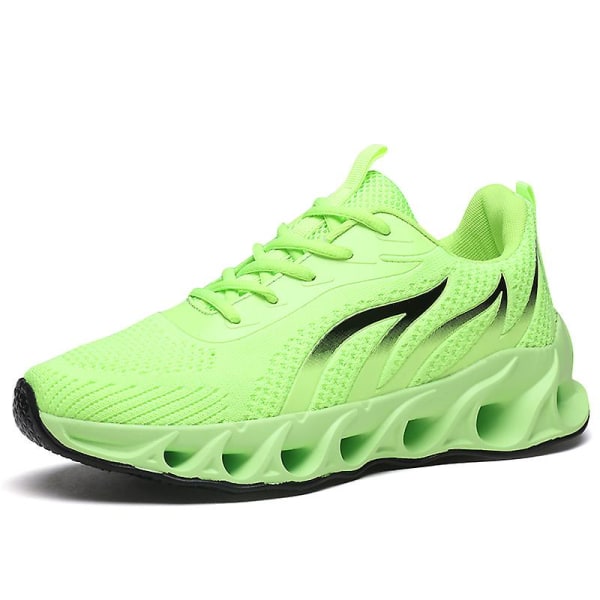 Herresko Flyvende Vævet Fritidssko Åndbare Sneakers Sportssko 8818 Green EU 41