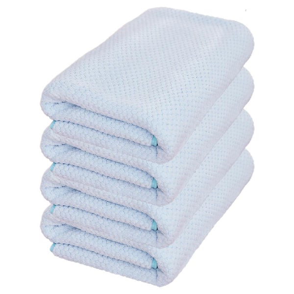 Snabbtorkande badhandduksset (70*140cm) Mycket absorberande, texturerad väv badhanddukar. (set om 4,grön) Green