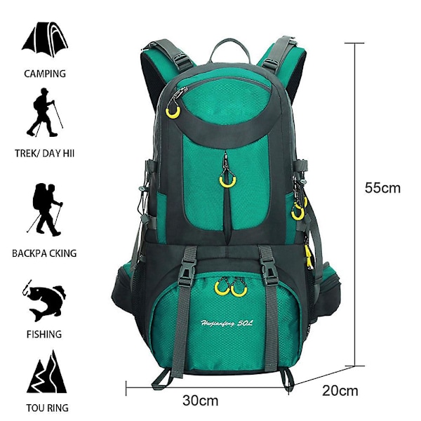 Bergsklättringsväska Vandringsväska Stor Utomhus Sport Ryggsäck blue style1
