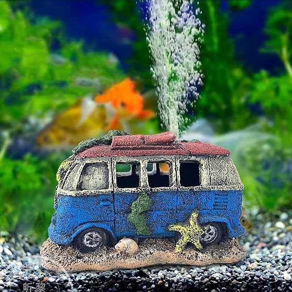 Imitasjon Bilvrak Resin Akvarium Dekorasjon Akvarietilbehør