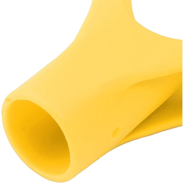 D-spadehandtak indre diameter på 3,2 cm/1,26\" erstatningsspadehandtak i plast for graving og ripping (gul)