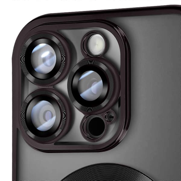 MagSafe Cover til iPhone 16 Pro Silikone Contour Chrome, Sort