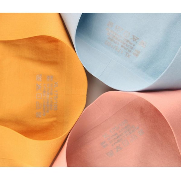 Boxer Briefs Herr Underkläder Män Pack Mjuk Bomullsunderkläder yellow L