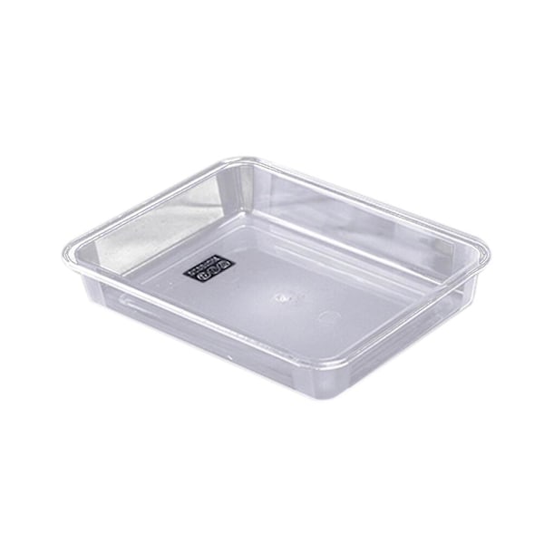 Akryl transparent rektangulär serveringsbricka i plast Size 2