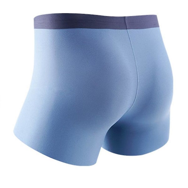 Herrunderkläder Boxer Briefs, Bomullskomfort Mjuka Boxer Briefs För Män, Fukttransporterande Andas blue L