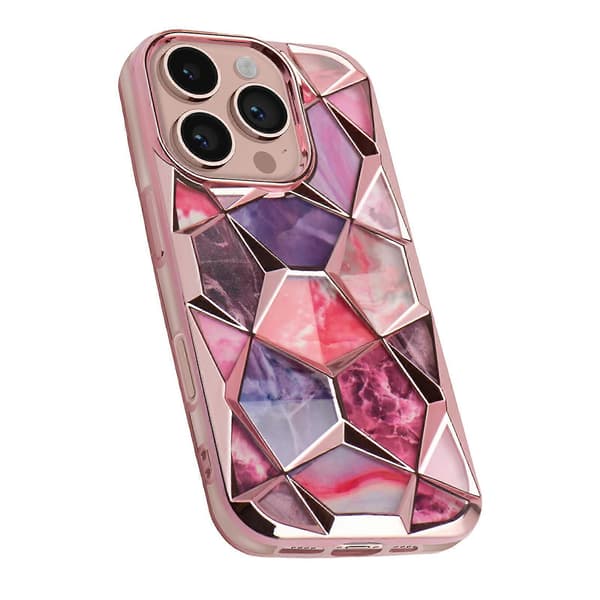 Etui til iPhone 16 Pro Antichoc Collection Twinki Rose Champagne