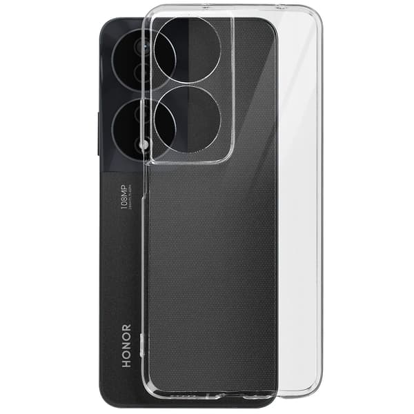 Cover til Honor 90 Smart Fleksibel silikonebeskyttelse, Transparent
