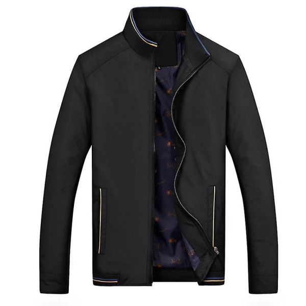 Miesten rento softshell kevyt lentäjätyylinen bomber-takki, slim fit black XXL