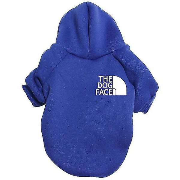 Kläder för husdjurshund/husdjurshundtröja, husdjursrock pullover fritidskläder för stora och små hundar blue 9XL